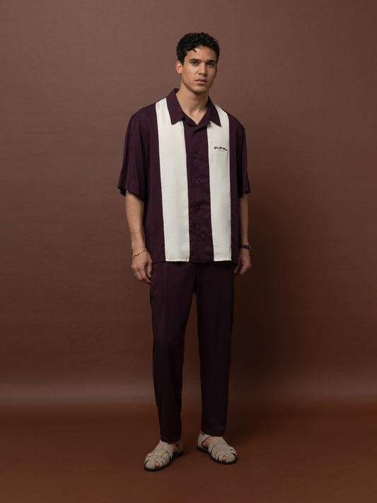 BOWLING SHIRT - PLUM