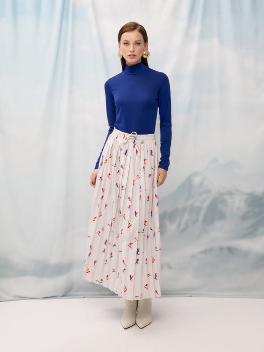 PLEATED MAXI SKIRT SKIERS