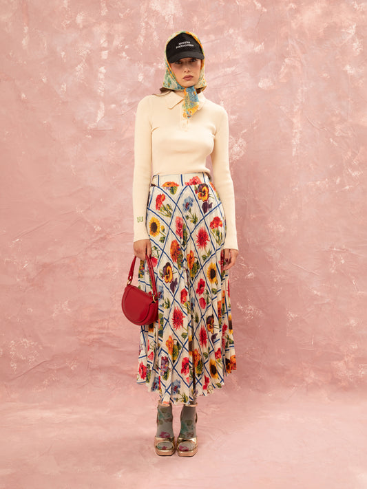 PLEATED MAXI SKIRT - ANTHOLOGIO