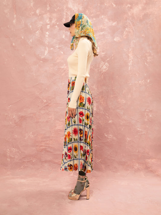 PLEATED MAXI SKIRT - ANTHOLOGIO