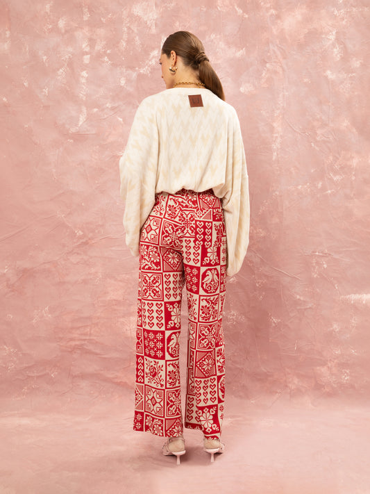 ELASTICATED-WAIST PANTS - KOUVERTA