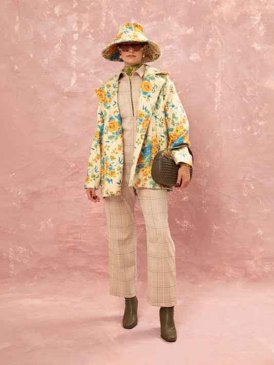 MIDI OVERCOAT - TAPETSARIA CREAM