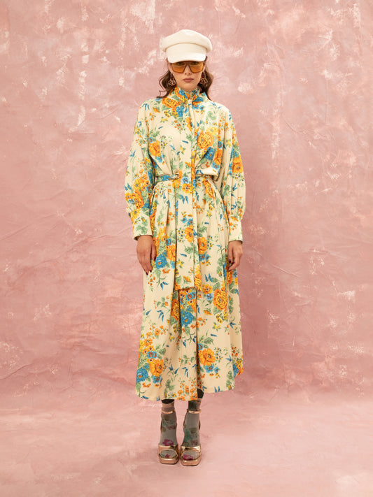 KAFTAN MAXI DRESS - TAPETSARIA CREAM