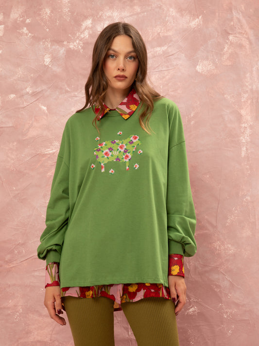 LONG SLEEVE T-SHIRT - LIME