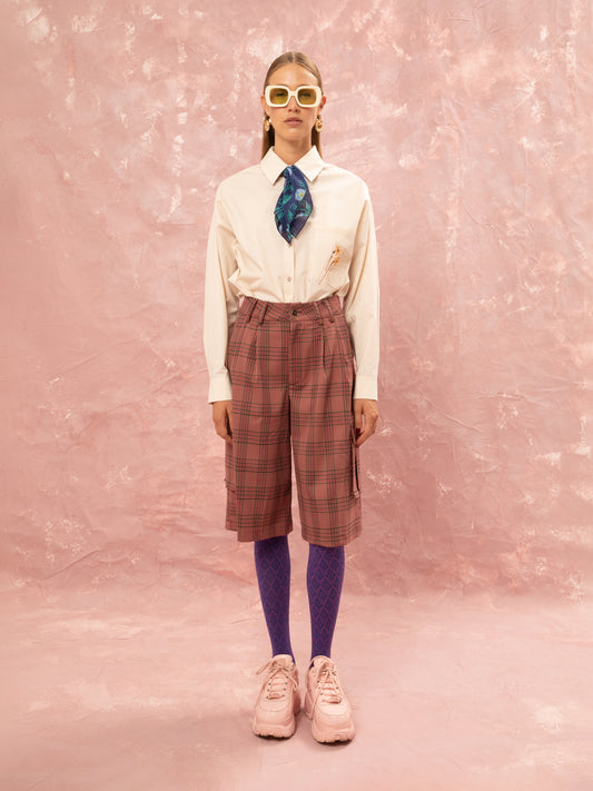 LOVE LETTER POPLIN SHIRT - BEIGE