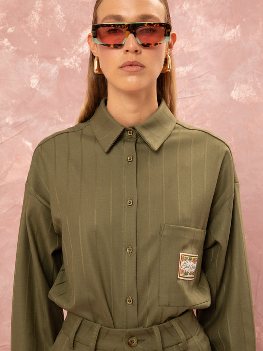 OVERSIZED SHIRT - LIME