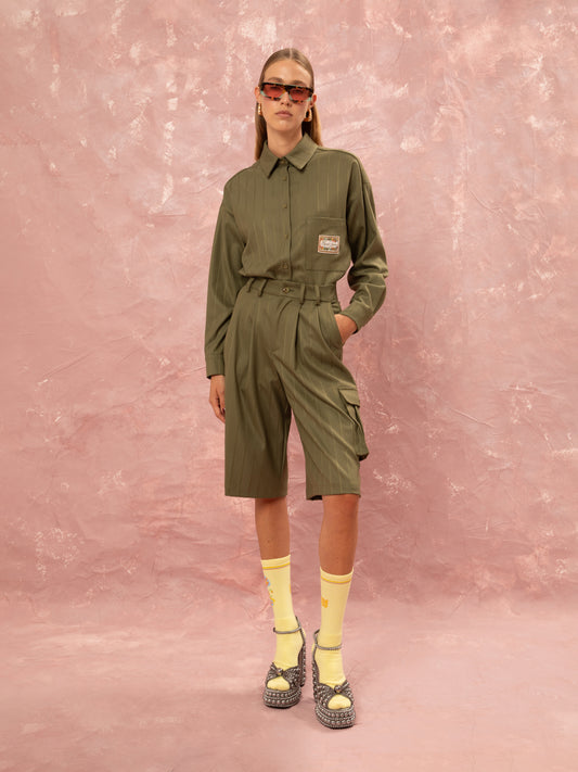 OVERSIZED SHIRT - LIME