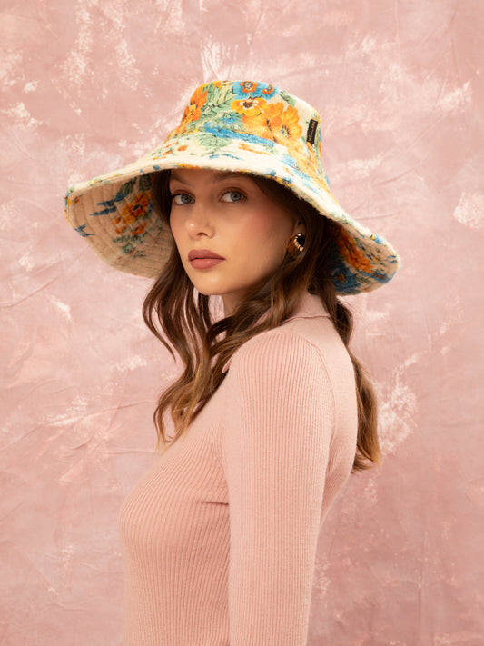 OVERSIZED BUCKET HAT - TAPETSARIA CREAM