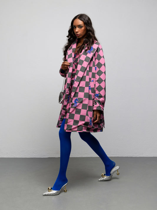 MARGAUX JACKET - CHESS PINK