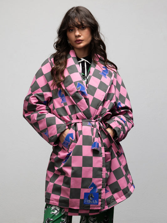 MARGAUX JACKET - CHESS PINK