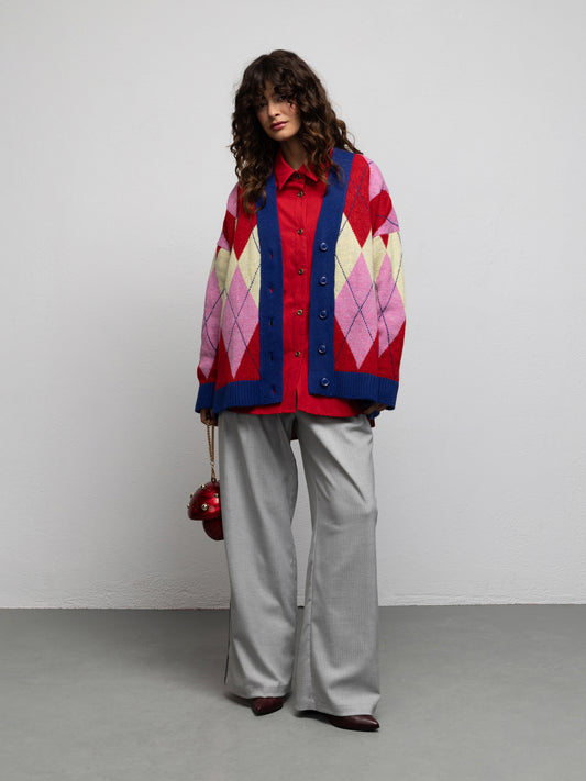 PALOMA KNIT CARDIGAN - DIAMOND PINK