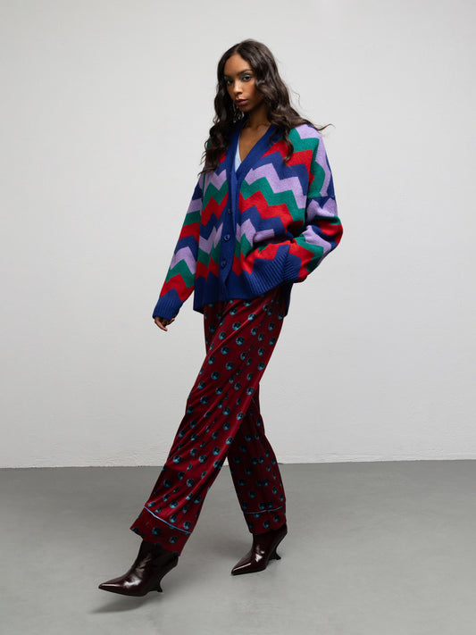 PALOMA KNIT CARDIGAN - ZIGZAG