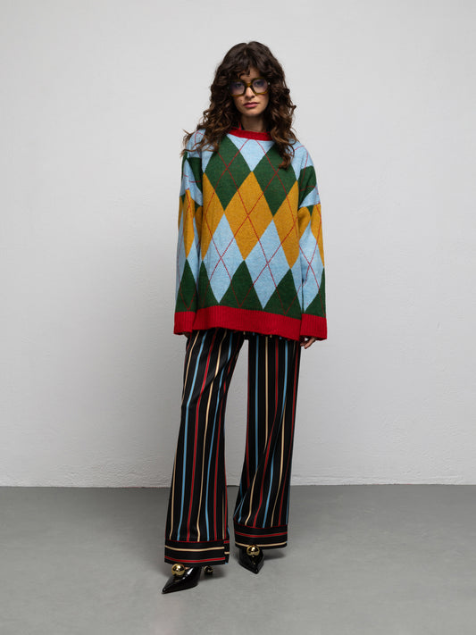 WARHOL KNIT SWEATER - DIAMOND GREEN