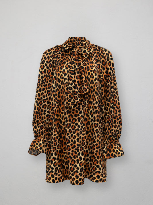 FLEUR DRESS - LEOPARD