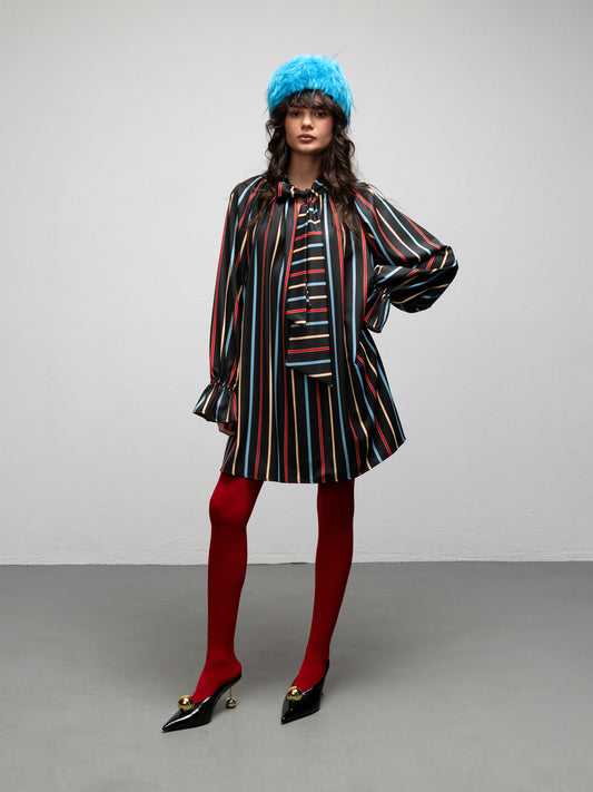 FLEUR DRESS - STRIPES
