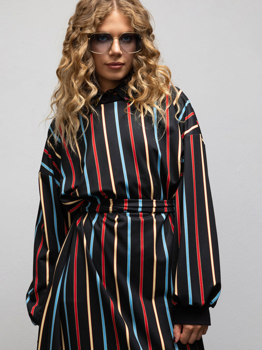 MARISA DRESS - STRIPES