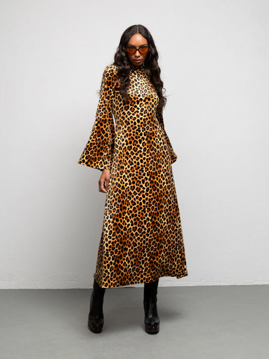 AURA DRESS - LEOPARD