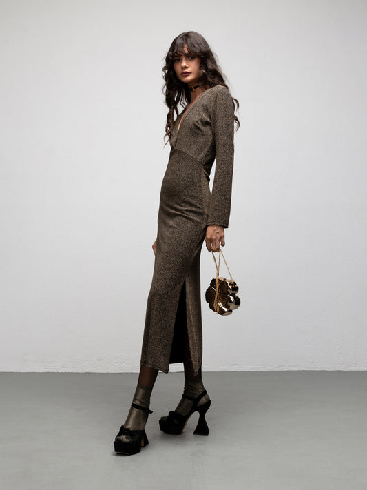 AMANDA DRESS - GOLD