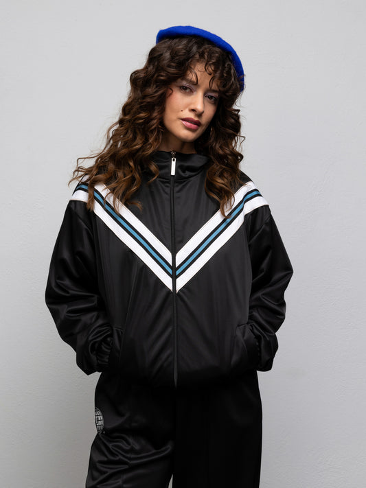 FEVER TRACK JACKET - BLACK