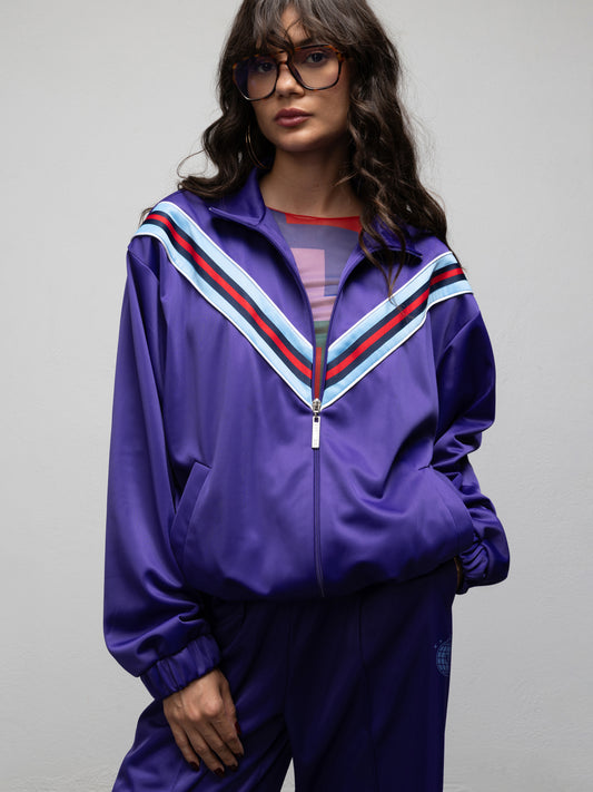 FEVER TRACK JACKET - PURPLE