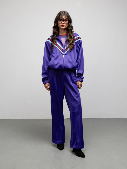 FEVER TRACK JACKET - PURPLE