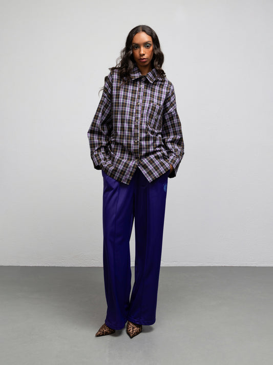 LE FREAK SHIRT - CHECK PURPLE