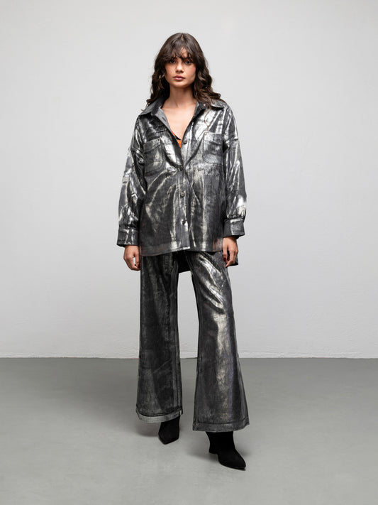DIANA SHIRT - SILVER
