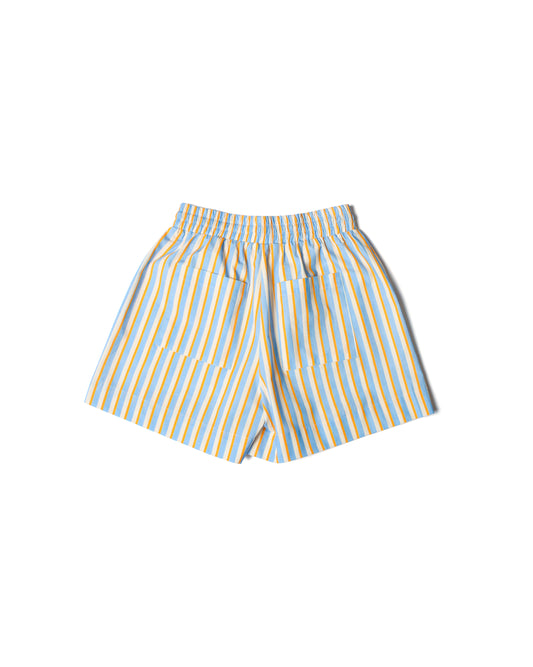 COTTON SHORTS - STRIPES BLUE