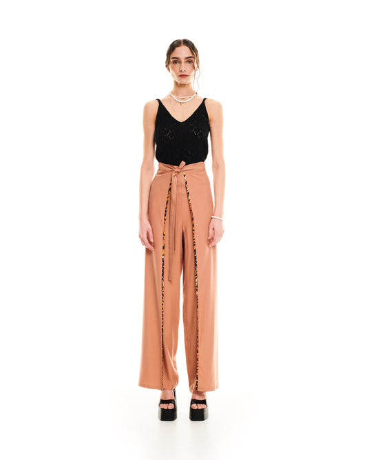 PAREO WRAP PANTS - BEIGE