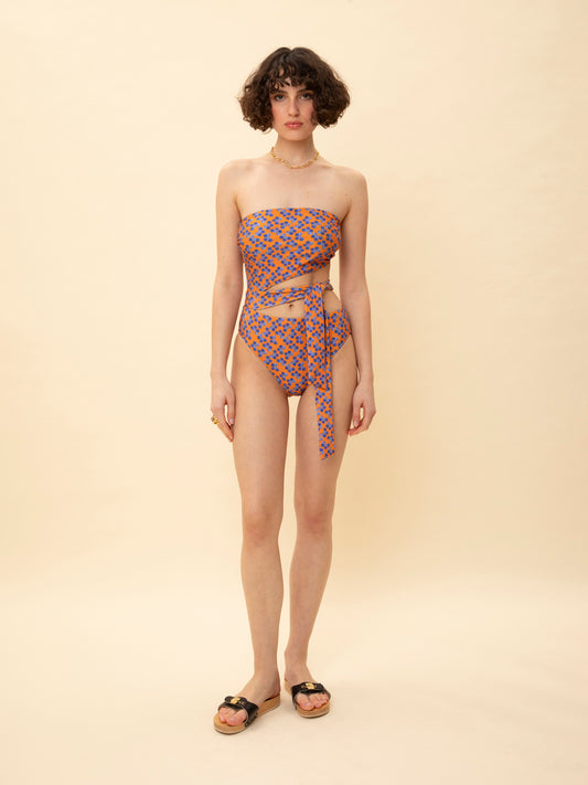 CUT-OUT SWIMSUIT BLUEBERRIES