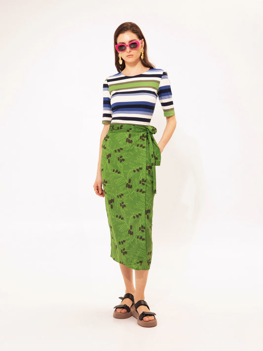 WRAP MIDI SKIRT ELIA