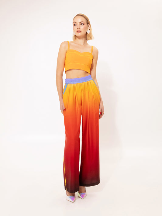 PAJAMA SATIN PANTS ILIOVASILEMA