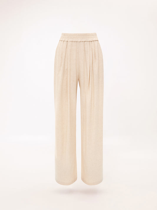 LINEN PANTS BEIGE