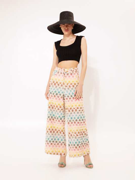 KNITTED CROP TOP BLACK