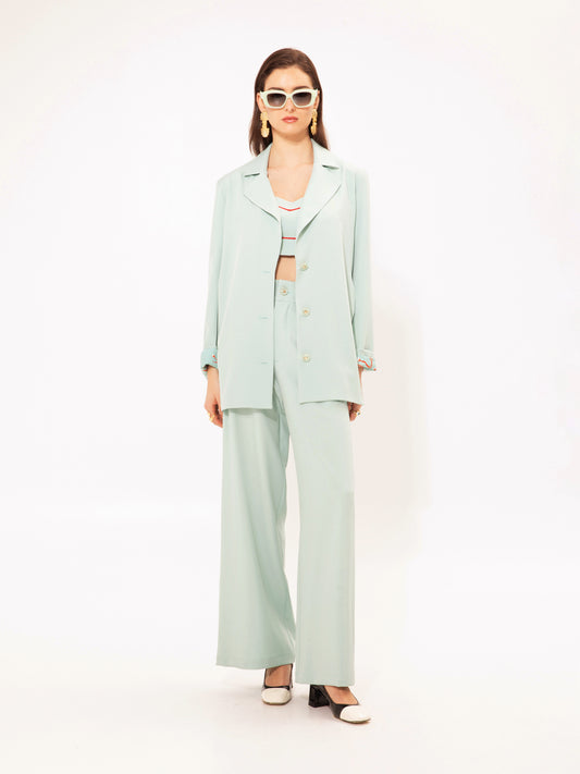 OVERSIZED BLAZER TEAL