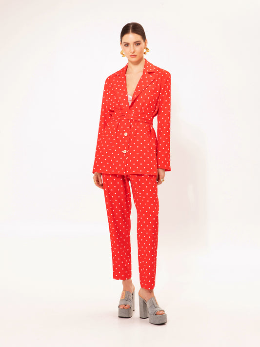 OVERSIZED BLAZER POUA RED