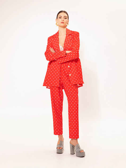 OVERSIZED BLAZER POUA RED