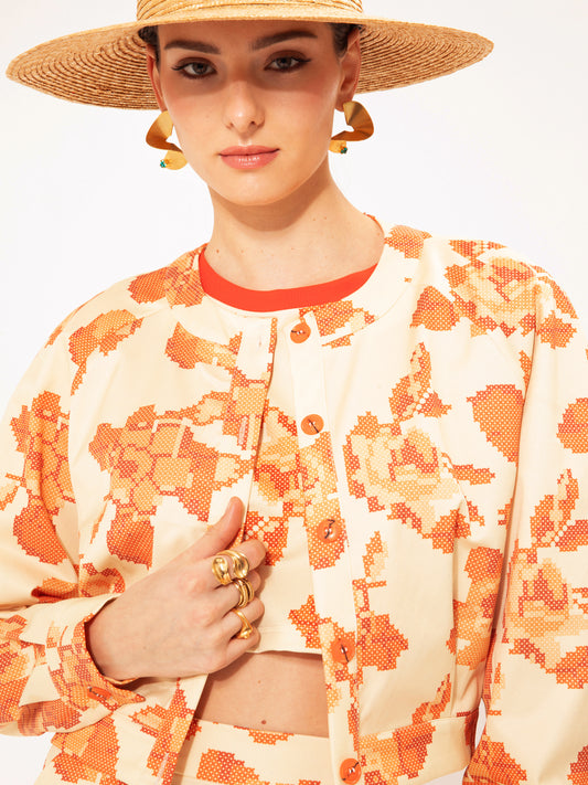CROPPED JACKET KENTIMA ORANGE