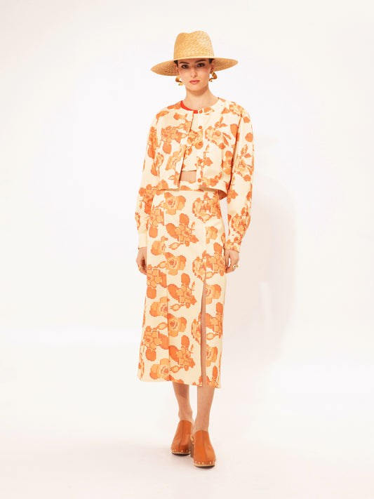 CROPPED JACKET KENTIMA ORANGE