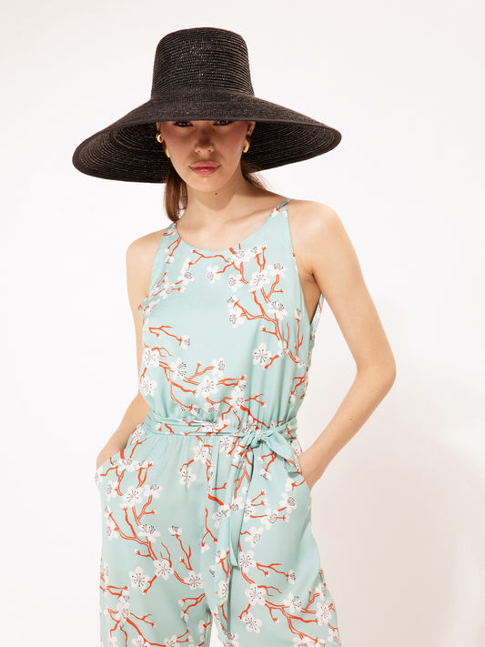 Draped Bust Maxi Dress Anthurium Green