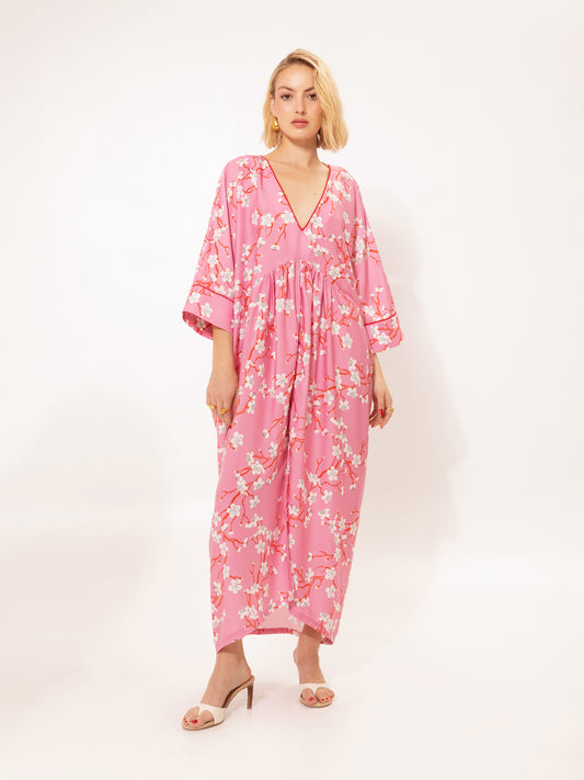 KAFTAN MAXI DRESS AMIGDALIA PINK