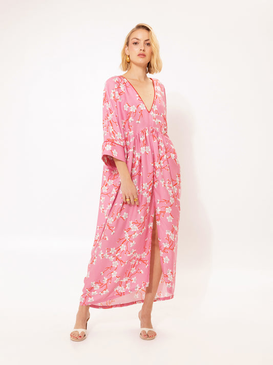 KAFTAN MAXI DRESS AMIGDALIA PINK