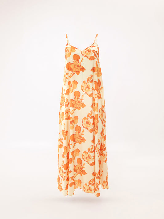A-LINE MAXI DRESS KENTIMA ORANGE