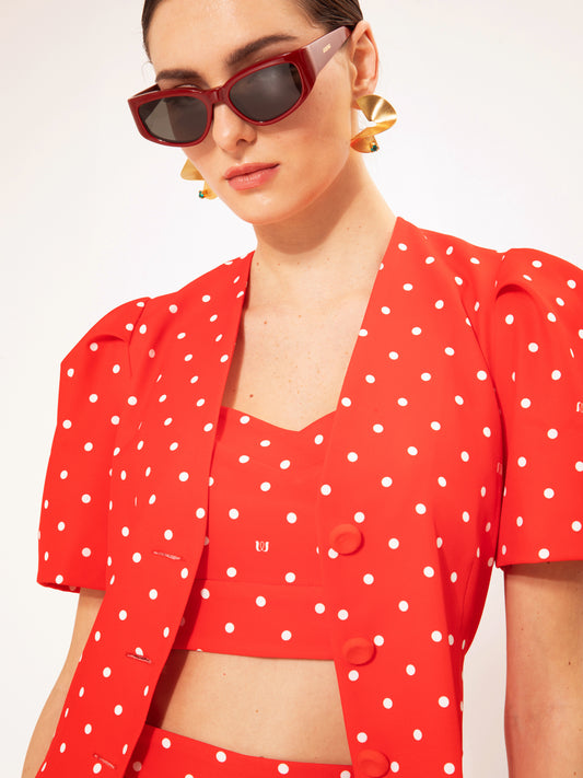 Short-Sleeve Jersey Top Anthurium Peach