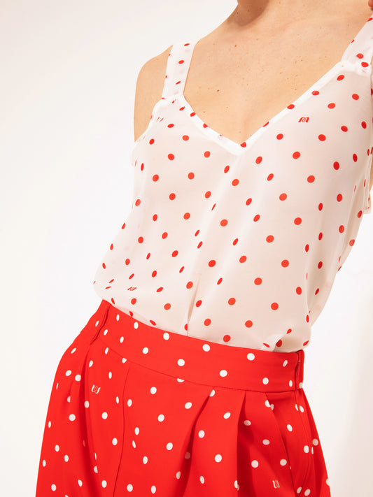 CHIFFON TOP POUA WHITE