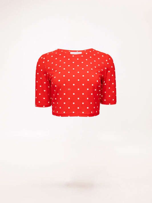 SHORT-SLEEVE JERSEY TOP POUA RED