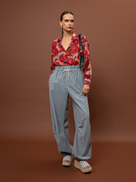 PARACHUTE PANTS - RAF BLUE