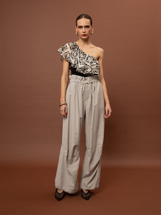 PARACHUTE PANTS - GREY