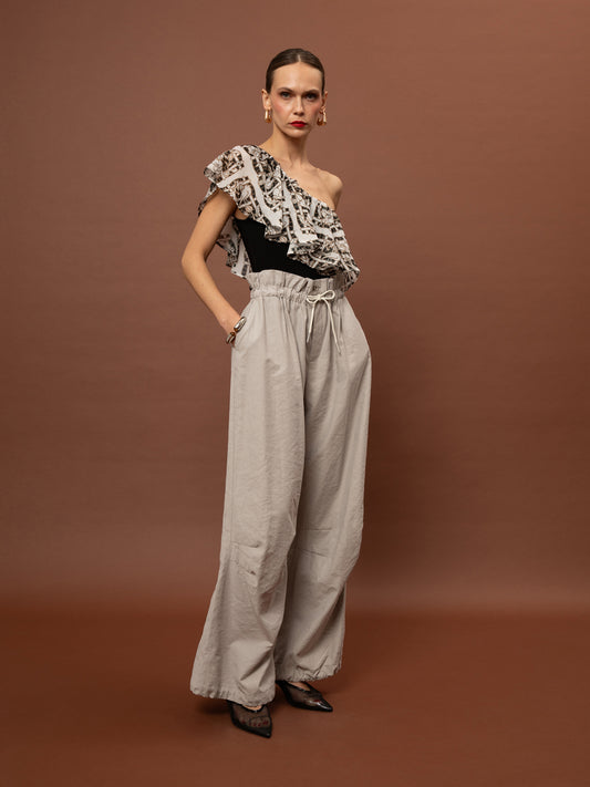 PARACHUTE PANTS - GREY