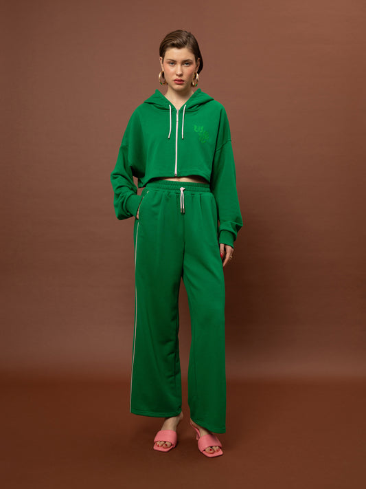 FUTTER TRACK PANTS - GREEN